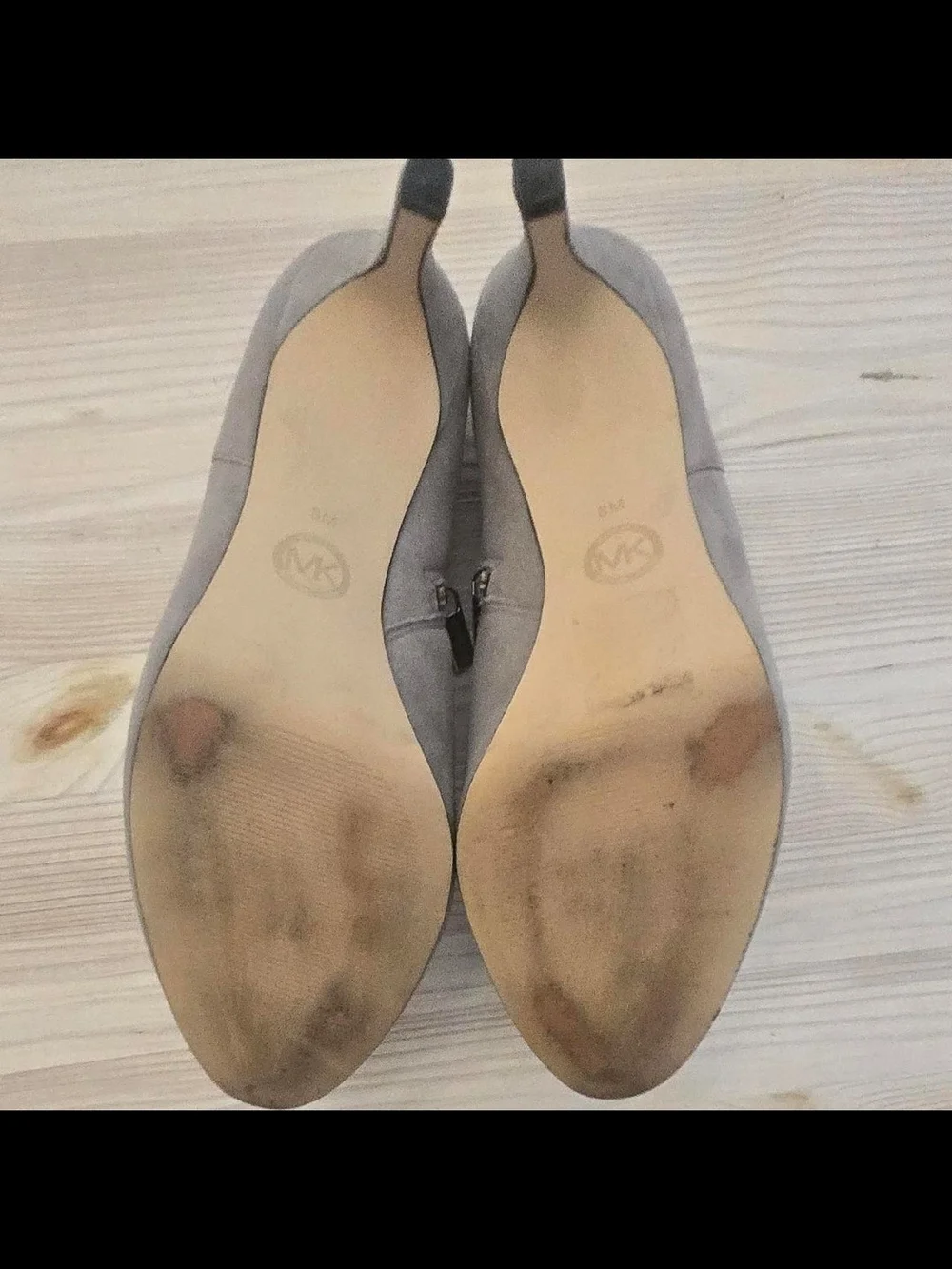 Michael Kors Light Taupe Suede Ankle Booties